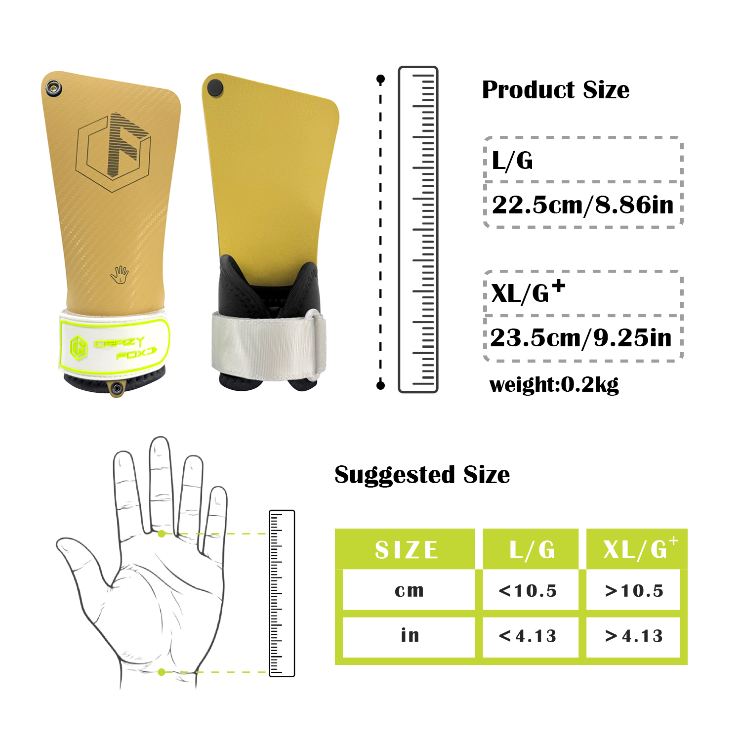 Crossfit Gym Gear - Natural Rubber Anti‑Slip Palm Grips, Magnesium‑Free