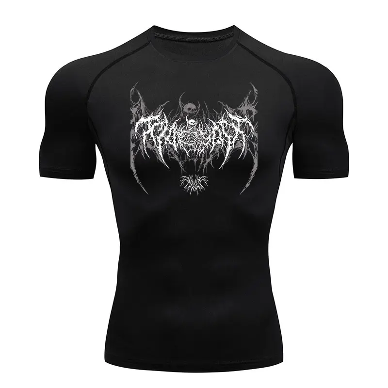 Best Crossfit Gear - Y2K Compression Shirt Men Fitness Gym