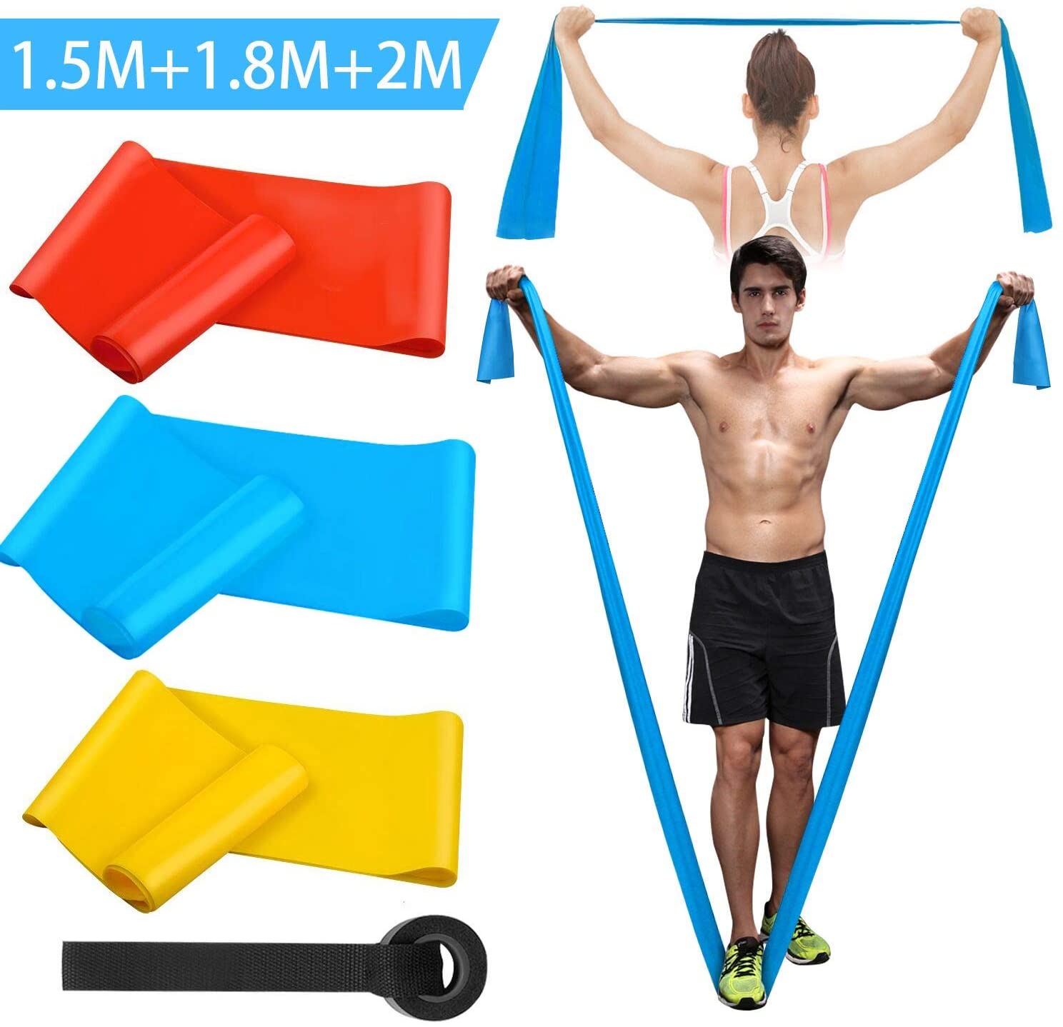 Elastic Fitness Bands 3Pcs Res - Crossfit Accessories avaliação e preço