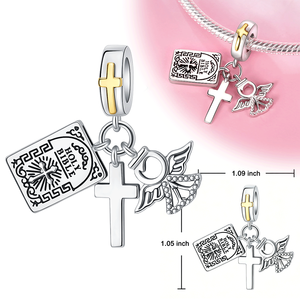 925 Sterling Silver Charm Holy - Crossfit Accessories avaliação e preço