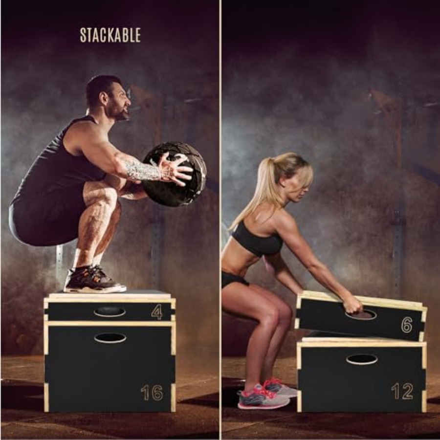 3 in 1 Wooden Plyo Box for Jum - Box Jump Plyo avaliação e preço