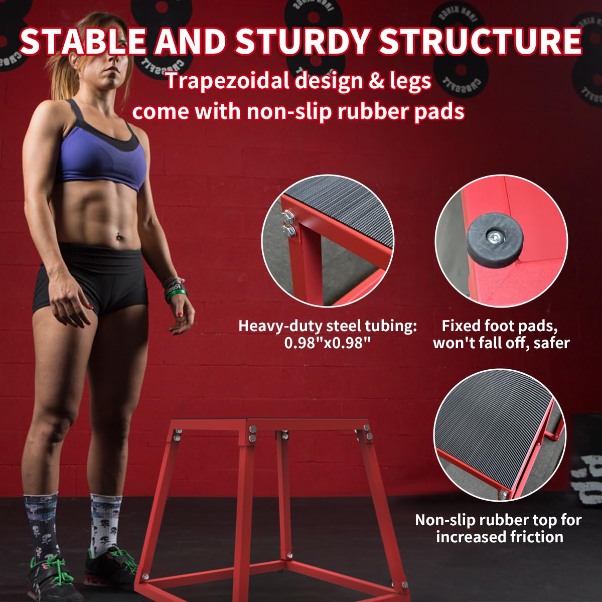 Metal Plyometric Jumping Box,  - Box Jump Plyo avaliação e preço