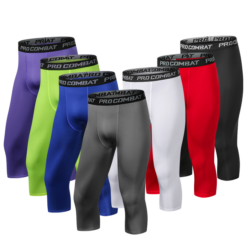 Men Tight 3/4 Cropped Pants Co - Best Crossfit Gear avaliação e preço