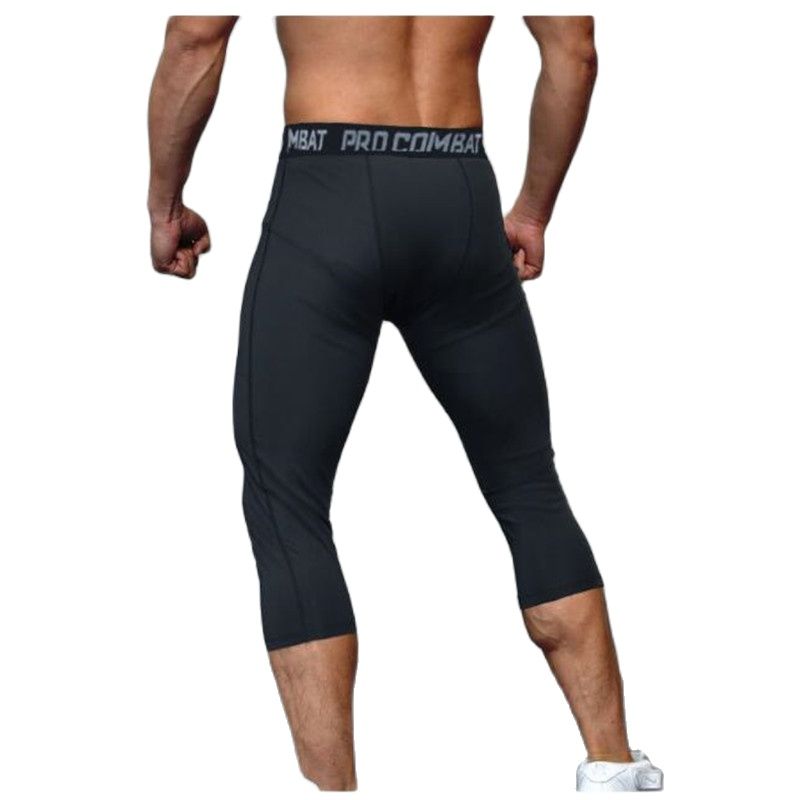 Men Tight 3/4 Cropped Pants Co - Best Crossfit Gear avaliação e preço