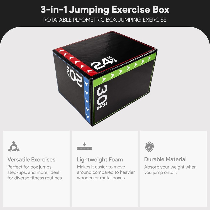 BalanceFrom 3-in-1 Foam Plyome - Box Jump Plyo avaliação e preço