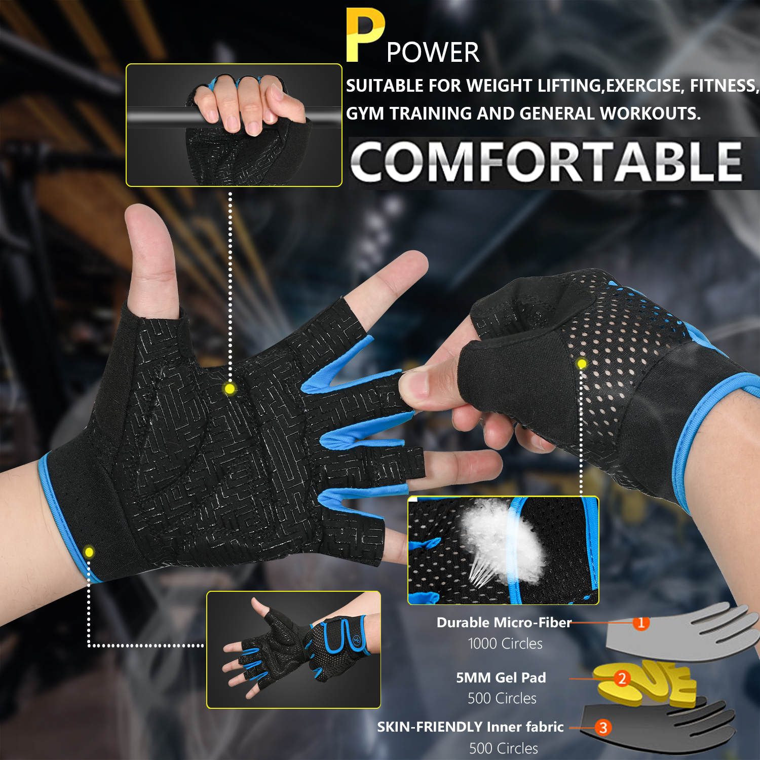 MOREOK Gym Gloves Breathable A - Best Crossfit Gear avaliação e preço