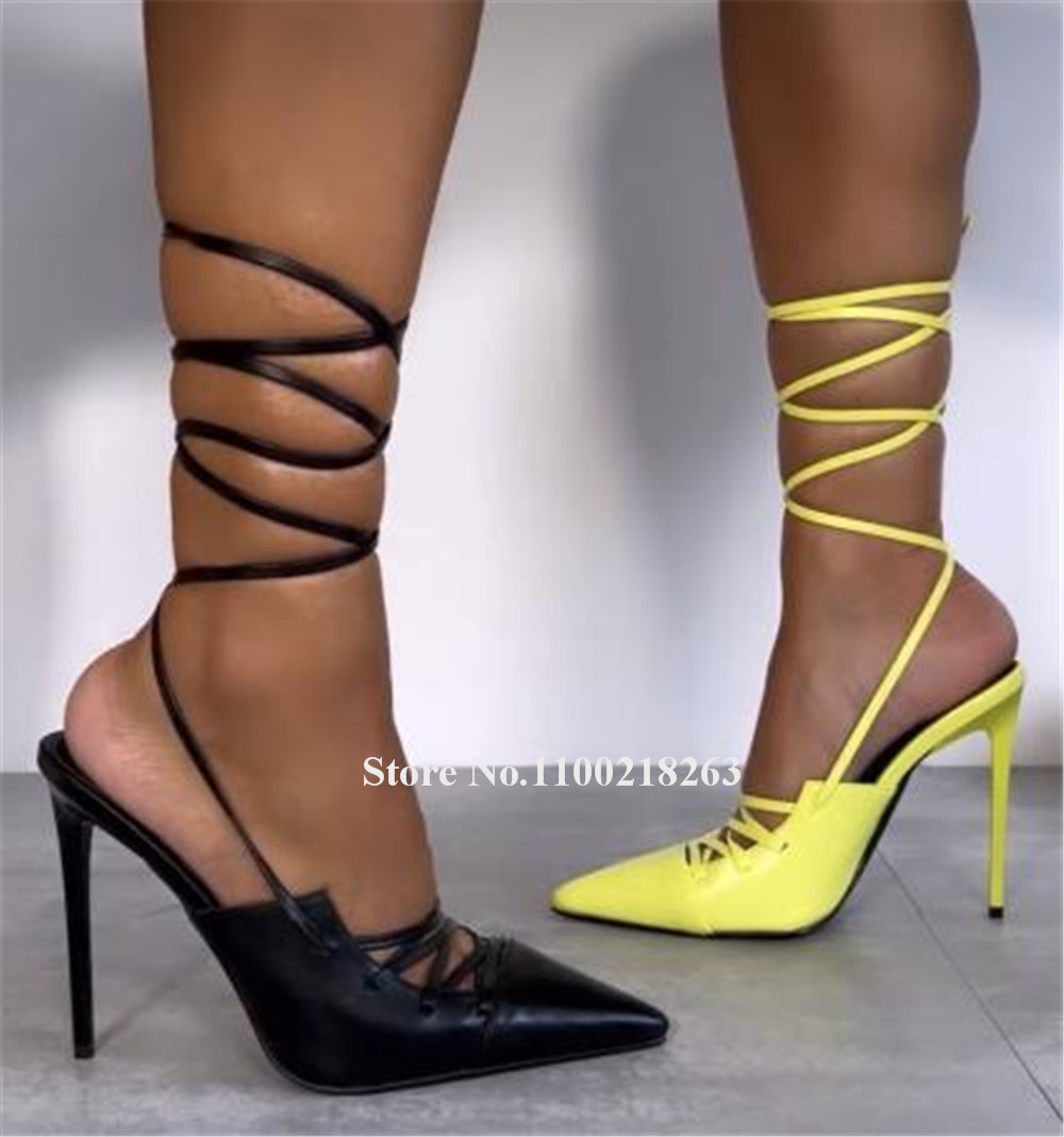 Lace-up Thin Heel Sandals Newe - Crossfit Outfit avaliação e preço